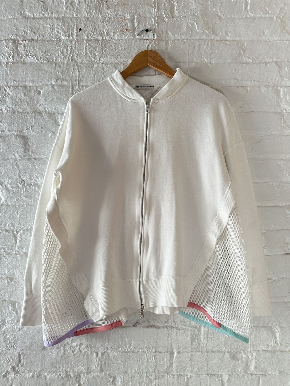 Tsumori Chisato Paneled Mesh Zip Jacket